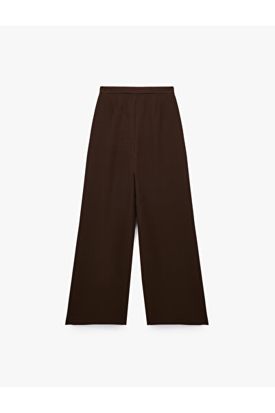 Koton Pileli Cepli Uzun Geniş Paça Palazzo Pantolon
