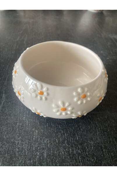 RGS HOMELİFE Handmade Ashtray with Flower and Fruit Patterns with Lid, Decorative Gift Presentation Tray