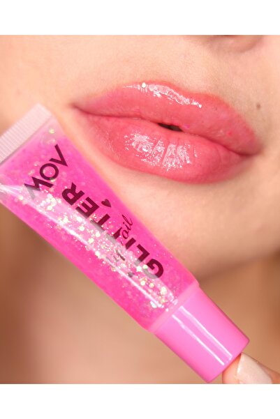MOV Glıtterlıp Gloss No:2 Pembe Simli Işıltılı Dudak Parlatıcısı & Nemlendirici