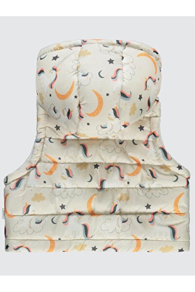Civil Baby Unicorn Empirmeli 6-18 Ay Yelek - Ekru9-12 Ay
