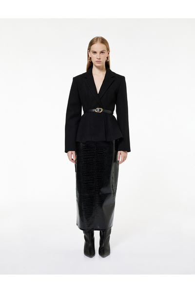 Koton Μακρυμάνικο μπλέιζερ με λεπτομέρεια με ζώνη