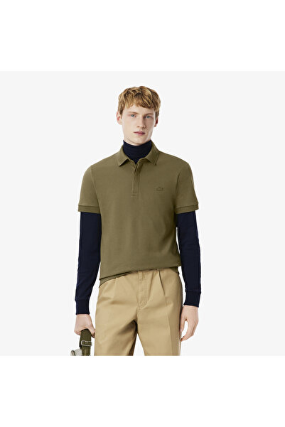 Lacoste قميص بولو باريسي مطاطي بقصّة عادية - PH5522-00-E9F