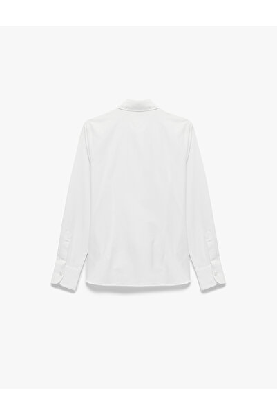 Koton Regular Fit Klasik Yaka Uzun Kollu Poplin Gömlek