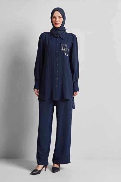 Alvina Комплект з брюками з каменним принтом 45485