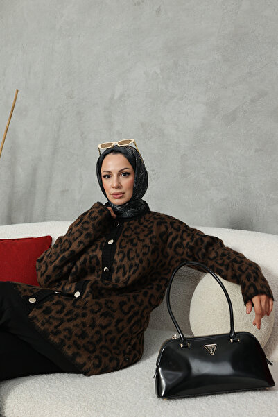 NEW DAĞ سترة بياقة ليوبارد