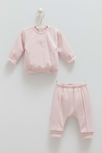 Caramell Pretty Baby Pre-Embroidered Top and Bottom Set Lilac