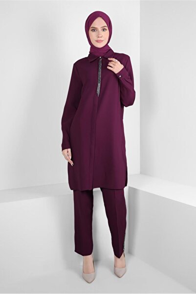 Alvina TAŞ DETAYLI PANTOLONLU TAKIM 44215