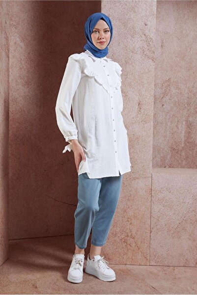 Alvina Tunic 44585 - Ruffle Detailed