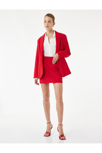 Koton Fustă mini cu linie A cu talie înaltă