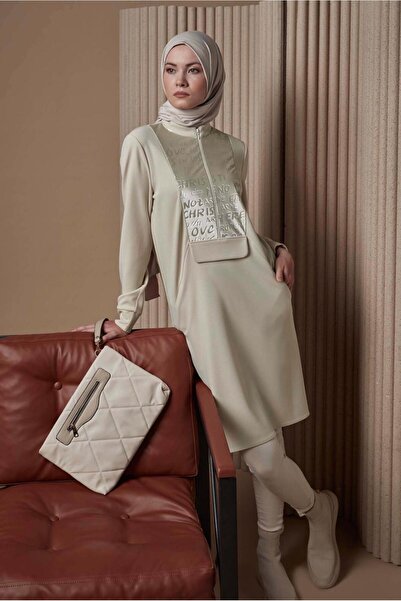 Alvina 42260 نموذج سترة مطبوعة بسحاب