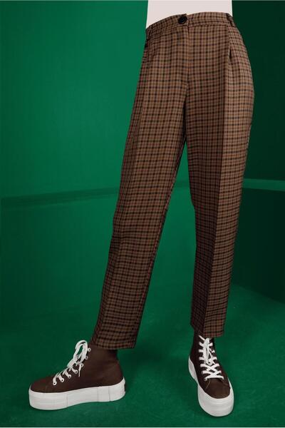 Alvina Klasik Ekose Pantolon 70435