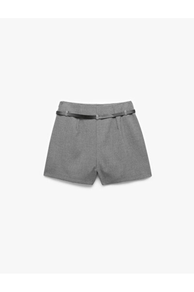 Koton A-Line Belt Detailed Pleated Mini Skirt