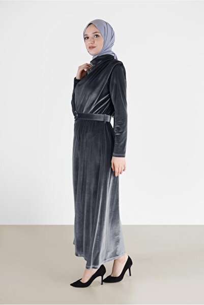 Alvina ΒΕΛΟΥΔΟ ΦΟΡΕΜΑ ΜΕ ΖΩΝΗ ΜΕ ΠΛΑΤΗ 42416