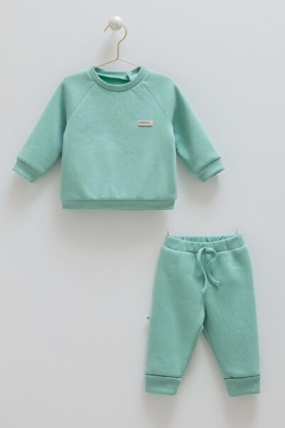 Caramell Basic Kiz Armali Üç İpli̇k Alt Üst Takim Yeşil