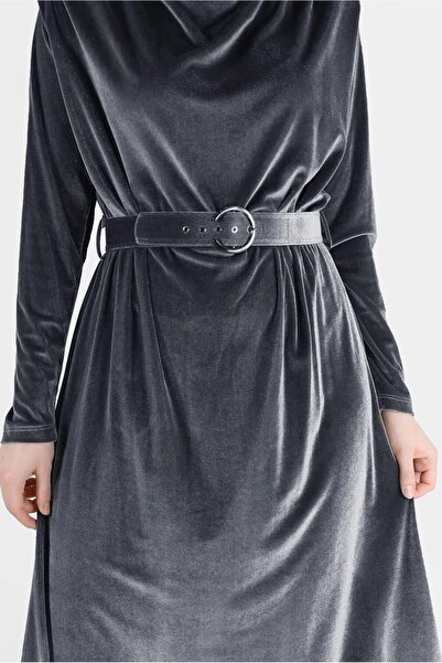 Alvina ΒΕΛΟΥΔΟ ΦΟΡΕΜΑ ΜΕ ΖΩΝΗ ΜΕ ΠΛΑΤΗ 42416