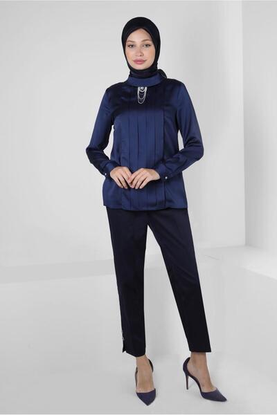 Alvina ΚΟΥΡΑΠΕ ΛΕΠΤΟΜΕΡΗΣ ΑΞΕΣΟΥΑΡ SATIN BLUZ 43573