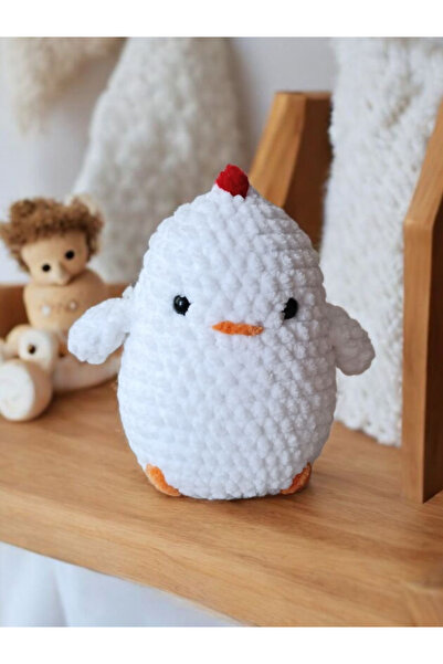 SR HOBİ Amigurumi Kadife Mini Tavuk