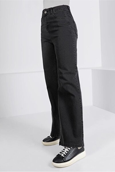 TRENDTESETTÜR Women's Gray (Smoked) Loose Fit Denim Pants t 0505