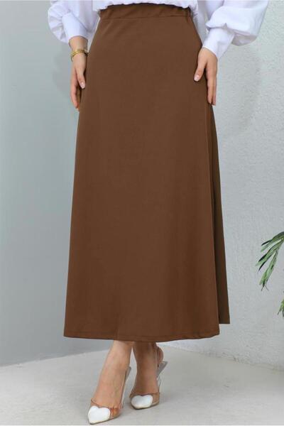 TRENDTESETTÜR WOMEN'S COFFEE A-LINE SKIRT T 112