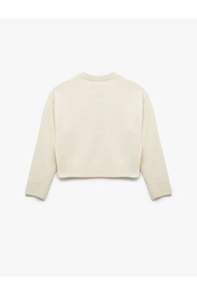 Koton Pulover de tricotat de bază cu mânecă lungă și textura moale