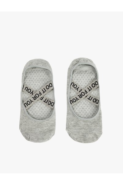 Koton Printed Non-Slip Yoga Socks