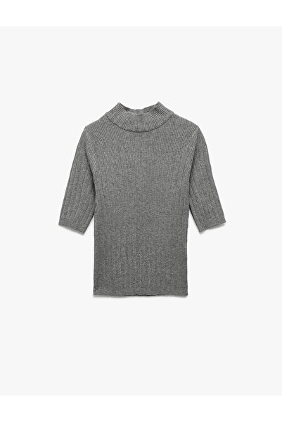 Koton Pulover cu mânecă scurtă cu gât roscat