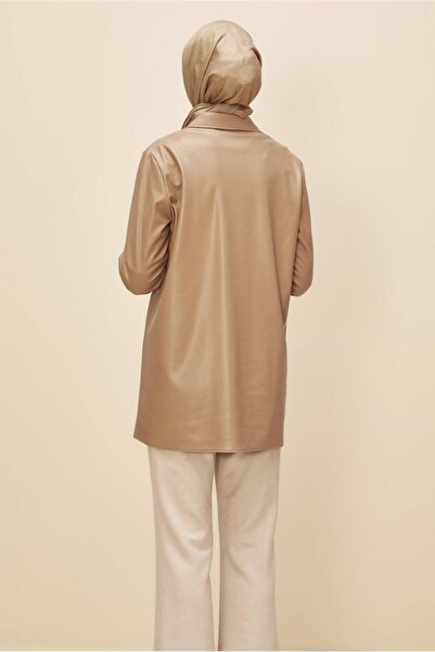 Alvina Artificial Leather Tunic 46059