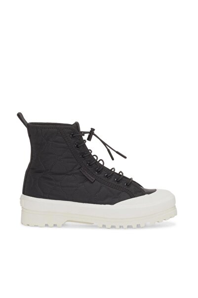 Superga 2644 Alpina Quilted Nylon Kadın Gri Bilekli Sneaker