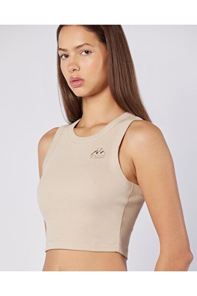 Kappa Leda Tank Kadın Bej Regular Fit Atlet