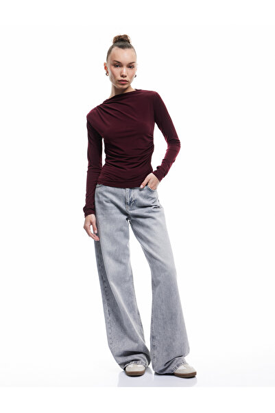 Koton Μακρυμάνικο μπλουζάκι με λεπτή εφαρμογή