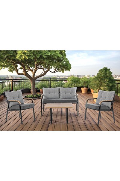 Tu Tienda KÖYCEĞİZ 2+1+1+SEHPA(50*75) BAHÇE BALKON MUTFAK TAKIMI,KAZAYAKLI