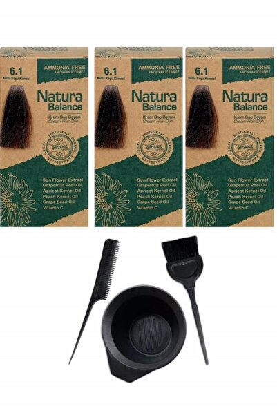 NATURABALANCE NATURA BALANCE SAÇ BOYASI 6.1 KÜLLÜ K. KUMRAL 3 ADET+SAÇ BOYAMA...