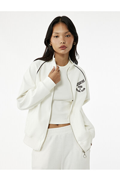 Koton Φούτερ με μακρυμάνικο γιακά με φερμουάρ