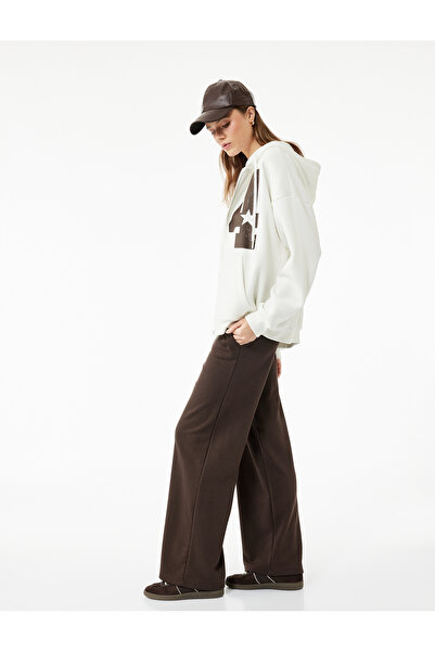 Koton Ισπανικό παντελόνι με ελαστική μέση, άνετη εφαρμογή και τσέπες