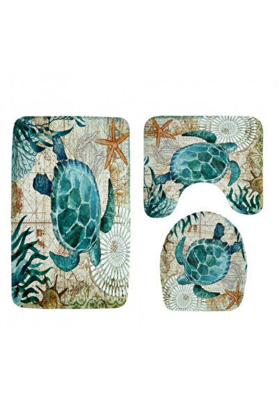 FizioTab Set 3 Bucati Covorase Baie FizioTab, Antiderapante, Model Testoasa