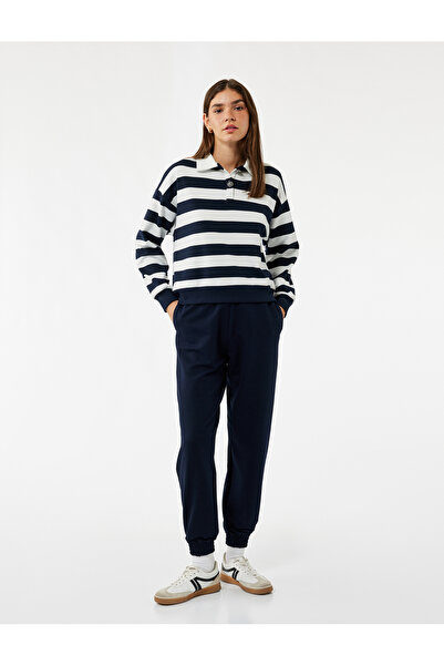 Koton Pantaloni de sport Jogger cu talie înaltă și buzunar cu talie elastică