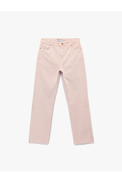 Koton Kesik Paça Basic Denim Pantolon