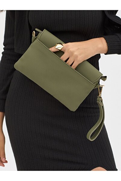 Meskanto Alina Genuine Leather Clutch Hand and Shoulder Bag