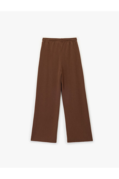 Koton Cepli Rahat Kalıp Beli Bağcıklı Modal Karışımlı Geniş Paça Eşofman Altı