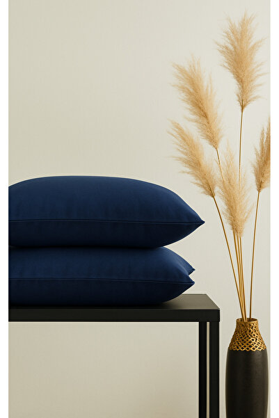 İz Home Набір базових синіх наволочок Ranforce | 2 штуки | (50X70 см) | Бавовняні