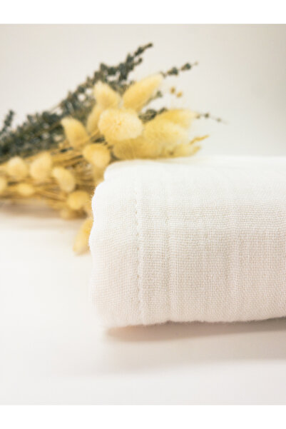 Vita Cherie 2’li Set Müslin Bebek Örtüsü | 100x100 Cm | %100 Pamuk | Ekru & Çağla Yeşili | Hassas Ciltler Için