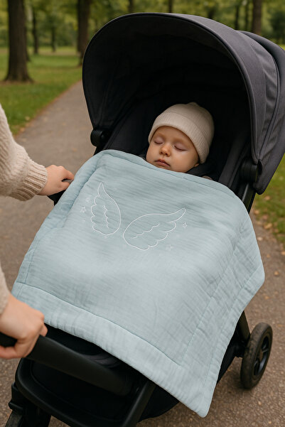 Wellgro Muslin Baby Blanket Mint