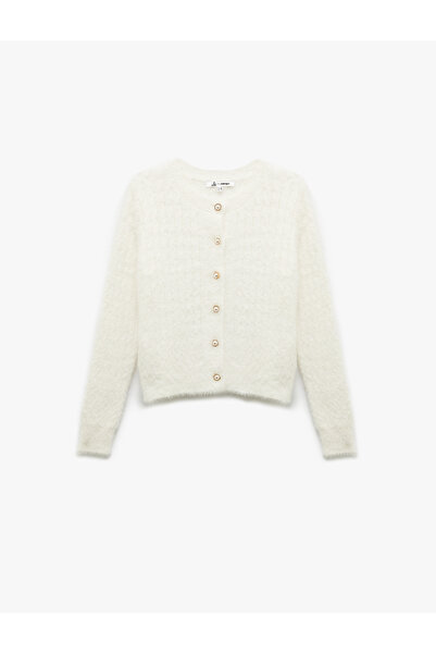 Koton Εκρού Γυναικεία Ζακέτα 6WAL90026HT