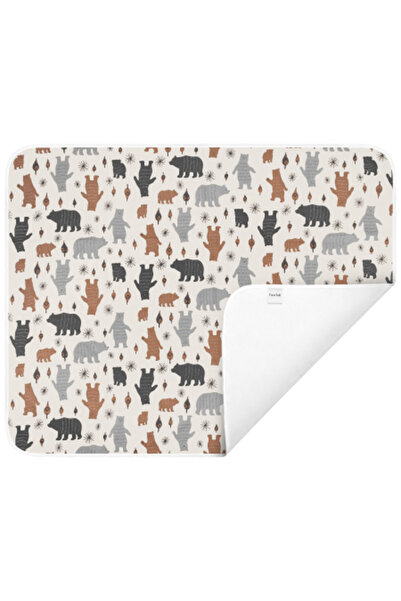 FizioTab Aleza impermeabila copii, FizioTab®, 80x100 cm, absorbanta si lavabila, refolosibila, Ursi