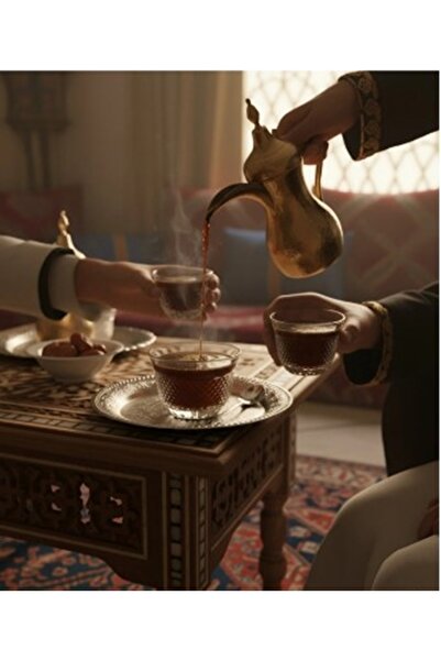 DECOSTYLE Efor Decorated Glass Coffee and Myrra Cup Paşabahçe 6 Li