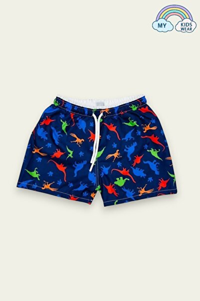 My Kids Wear Erkek Çocuk Su Tutmaz Paraşüt Kumaş Karakter Baskılı Bel Bağcıkl...