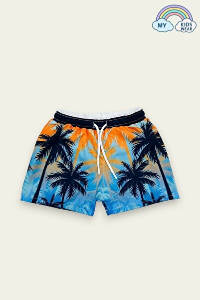 My Kids Wear Boy's Water Repellent Parachute Fabric Character εμπριμέ με δαντ...