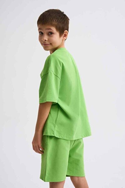 THERECOLOR Organic T-Shirt Boy Green Short Sleeve Regular Fit
