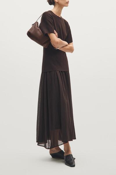 Massimo Dutti Küçük napa deri çanta