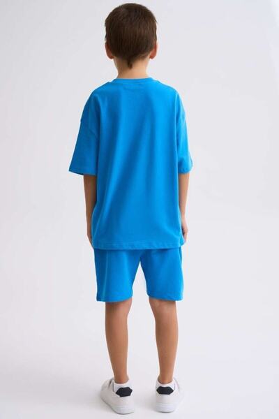 THERECOLOR Blue Organic T-Shirt Boy's Round Neck